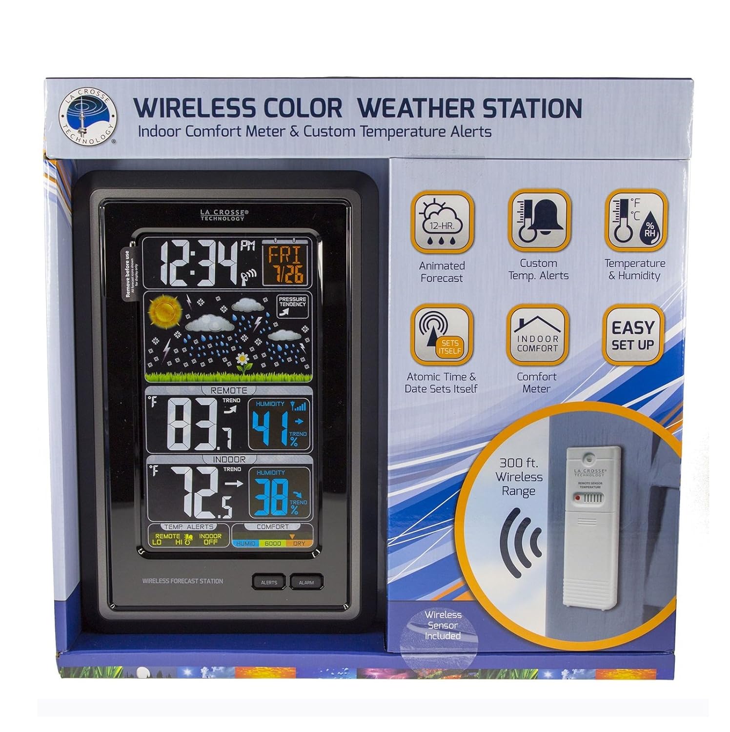 La Crosse Wireless Color Weather Station , New, Free Shipping