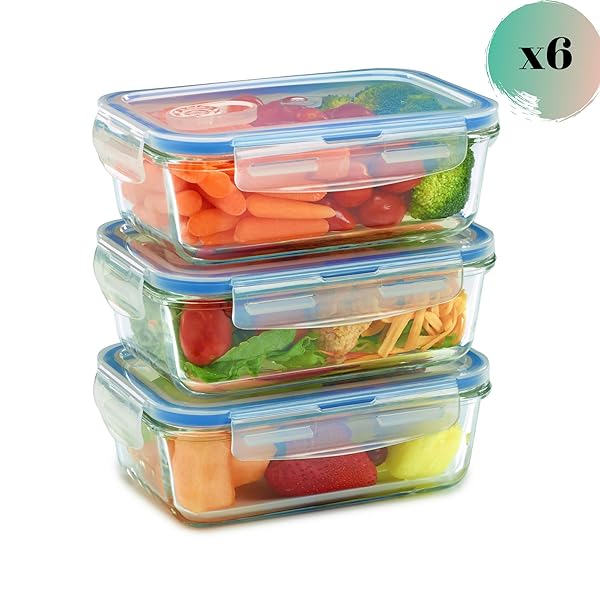 Dishwasher Safe BPAFree Pasta Canister Set 77.8oz Rectangular Pasta