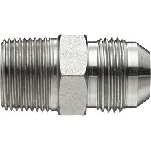 Brennan 2404 Series, Steel JIC Tube Fitting, MJ-MP Adapter, Tube OD x NPTF Male