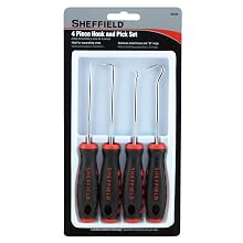 Sheffield Tools 58780 Hook And Pick Set, 4 Piece