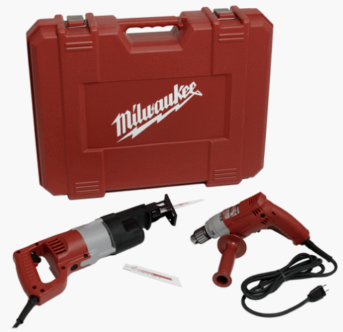 Milwaukee 6509-24 Combo Kit with 3/8-Inch Magnum Drill and Sawzall