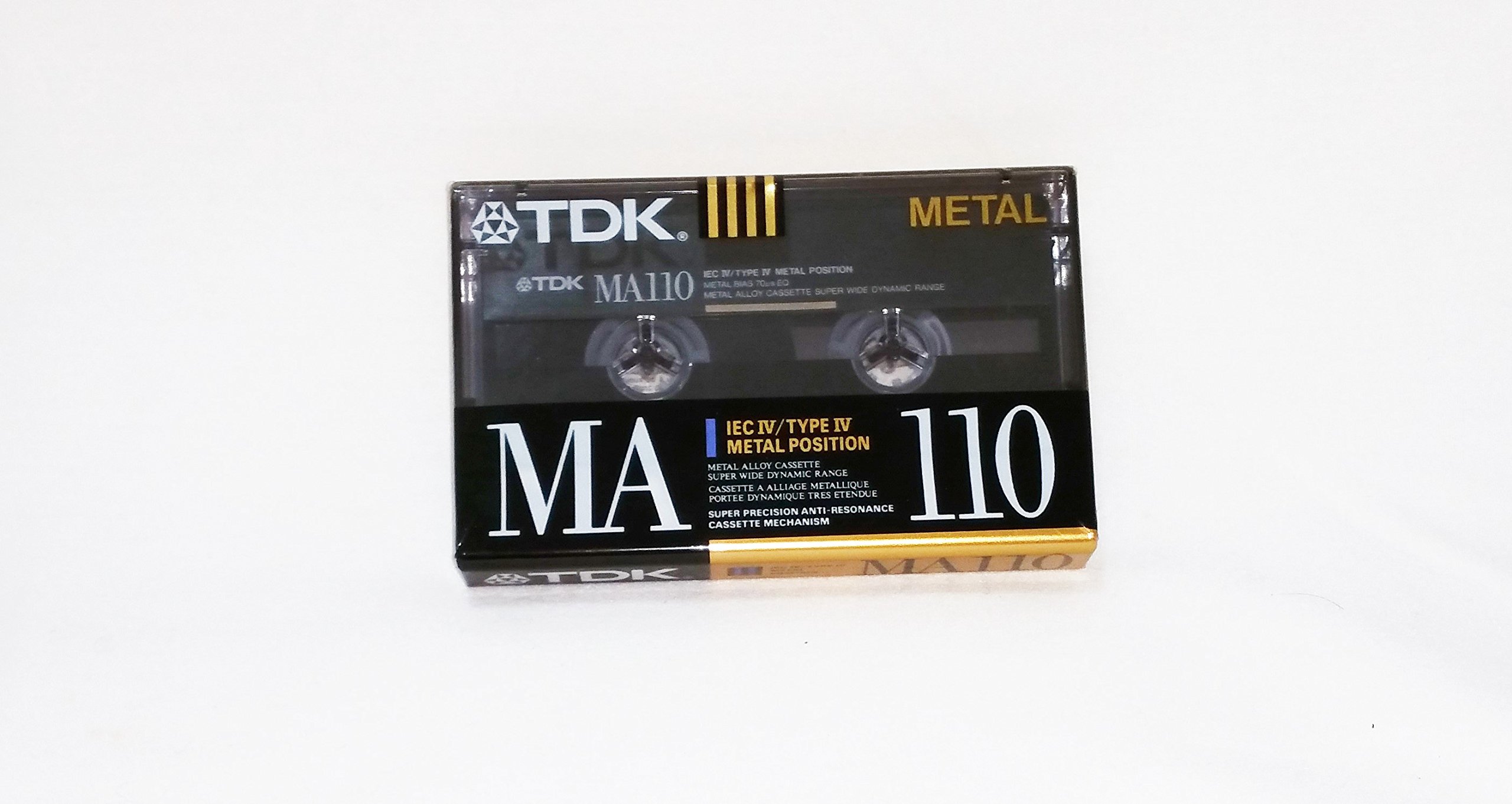 TDK MA110 Metal Biased Metal Alloy 110 Minutes Cassette Tape