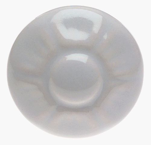 Amerock BP1320-W White Floral/Ceramic Knob