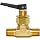 Ham-Let H1200 Series Brass Toggle Valve, Inline, 1/4" NPT Male