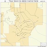 Huge Street & Road Map of Woodland Hills, Utah UT - Printed poster size wall atlas of your home town
