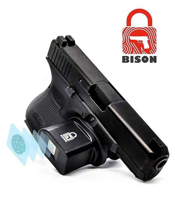 Bison Fingerprint Trigger Lock, Gun Locks fit Most Handguns and Rifles