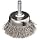 Weiler Stem-Mounted Wire Cup Brush, Round Shank, Stainless Steel 302, Crimped Wire, 1-3/4" Diameter, 0.0118" Wire Diameter, 1/4" Shank, 3/4" Bristle Length, 13000 rpm (Pack of 1)