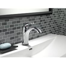 Delta 538T-DST Lahara Single Handle Lavatory Faucet with Touch2O.xt Technology, Chrome