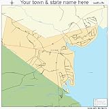 Huge Street & Road Map of Point Blank, Texas TX - Printed
poster size wall atlas of your home town