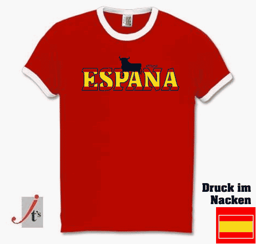 ESPANIA SPANIEN SPAIN EM 2008 Fussball Ringer-T-Shirt S-XL Rot M