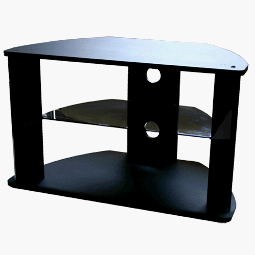 Childrens Toyshop  Electronics : Strand Rydal Universal TV Stand - for up to 32" TV - Black, Glass Shelf