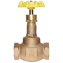 Apollo 120T Series Bronze Globe Valve, Class 125, Inline, Threaded Bonnet, PTFE Seat, NPT Female