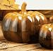 Biedermann & Sons Ceramic Autumn Pumpkin, 7.5-Inch Diameter
