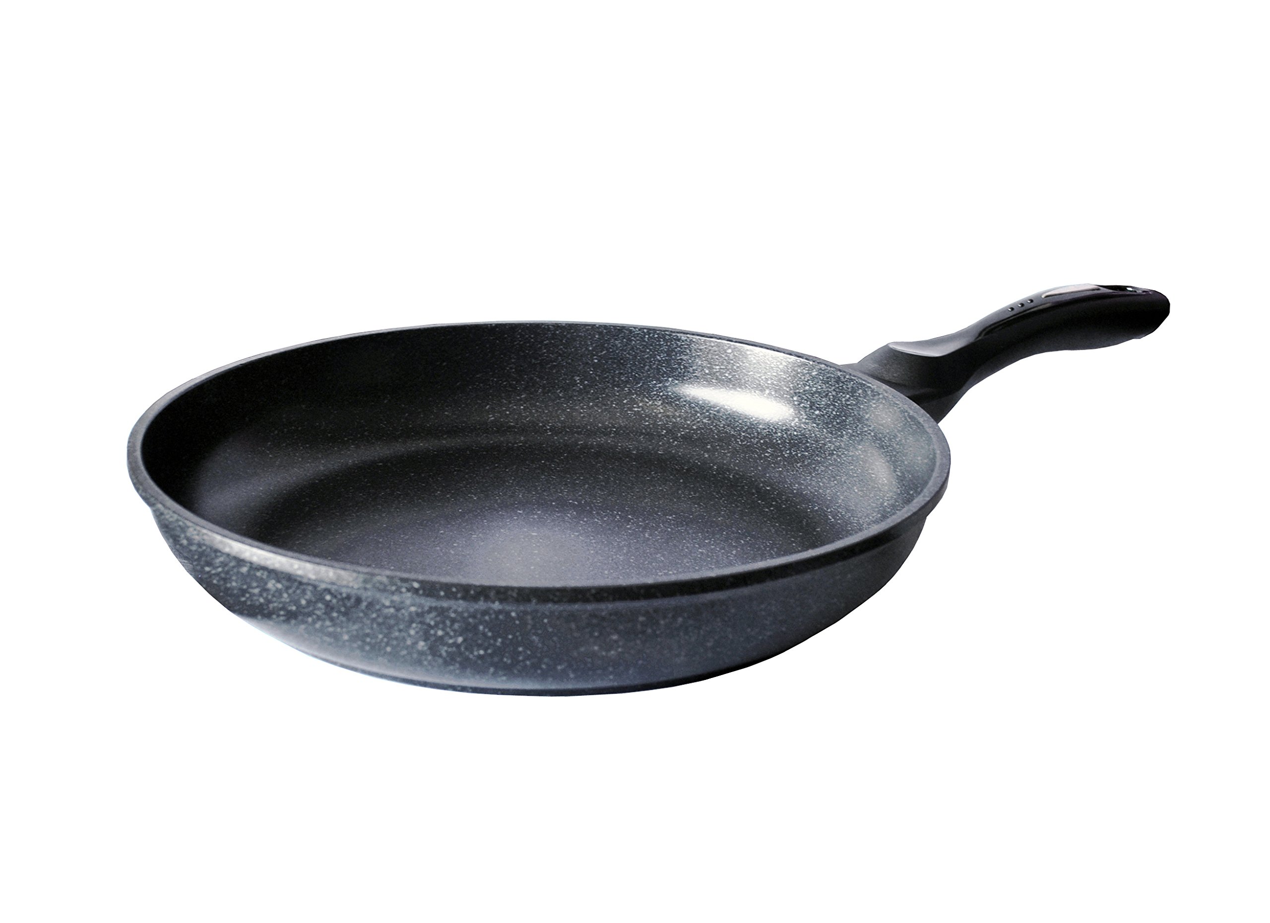 Alpha Nonstick Marble Stone Coating Frying Pan 10Inch Black Alpha