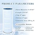 Chryseos Pool Filter Compatible with Jandy CS150