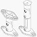 Peerless Universal Speaker Mounts - 5 pk. (SPK725W)