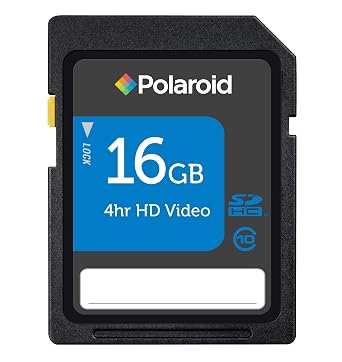 Polaroid 16 GB SDHC Flash Memory Card P-SDHC16G10-EFPOL
