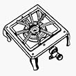 Heavy-duty Cast Iron 17K BTU Propane Hot Plate