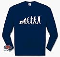 JACKSON EVOLUTION I michael dead remember him Longsleeve T Navy L
