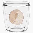 Sand Dollar 12 oz Double-Old-Fashioned Insulated Beverage Tumbler, Clear