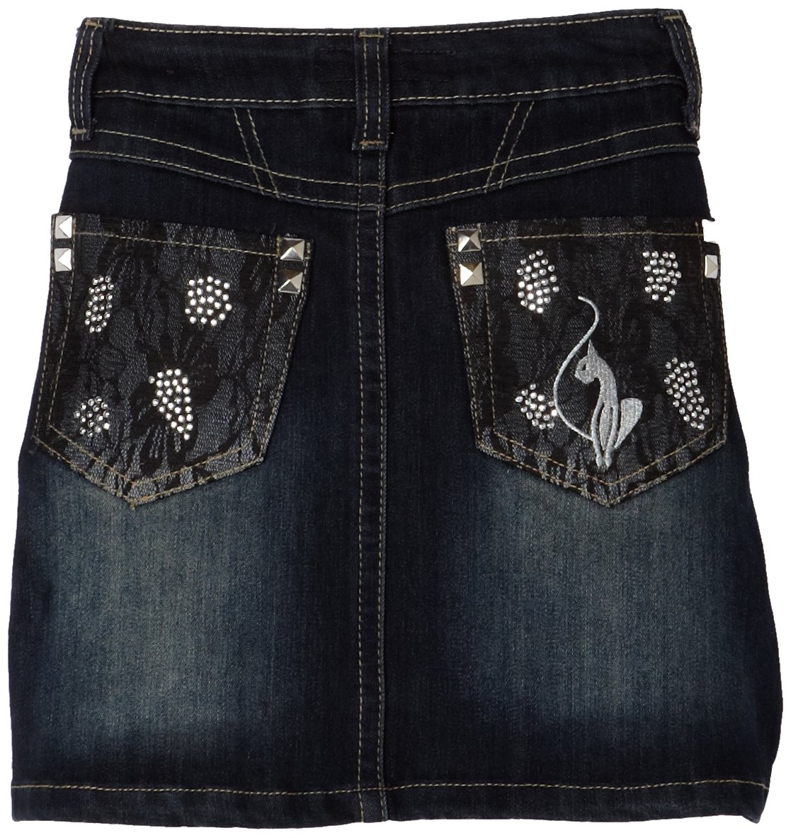 48 Baby Phat Kids Girls Bling Denim Skirt Dark Wash 10 eBay