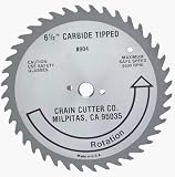 Crain Cutter 804 6-1/2-Inch 40 Tooth Wood Saw Blade with 5/8-Inch Arbor for 810 SuperSaw