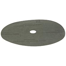 Norton GreenLyte SG F968 Abrasive Disc, Fiber Backing, Aluminum Oxide, 7/8" Arbor, 9-1/8" Diameter, Grit 80  (Box of 5)