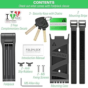 foldylock compact bike lock extreme bike lock heavy duty bicycle security chain lock steel bars