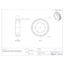 Boston Gear H2420R Plain Helical Gear, 45 Degree Helix, 14.5 Degree Pressure Angle, 0.500 Bore, 24 Pitch, 20 Teeth, Steel, RH