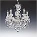Crystal & Chrome Plated 5 Lamp Chandelier