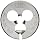 Union Butterfield 2010(UNC) Carbon Steel Round Threading Die, Uncoated (Bright) Finish, 1" OD, 1/4"-20 Thread Size