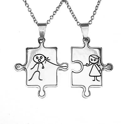 Regali Di Coppia Per Natale.Per Lui Lei Coppie Collane Pendenti Pezzi Puzzle Carini Gioielli Di Opouriao Regali Per Natale Il Sito Per La Scelta Del Regalo Di Natale