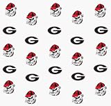 Georgia Bulldogs Logo White Twin Sheet Set