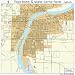 Street & Road Map of Bay City, Michigan MI - Printed poster size wall atlas of your home town
