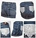 Antik Beaded Sequin Pocket Mini Denim Skirt