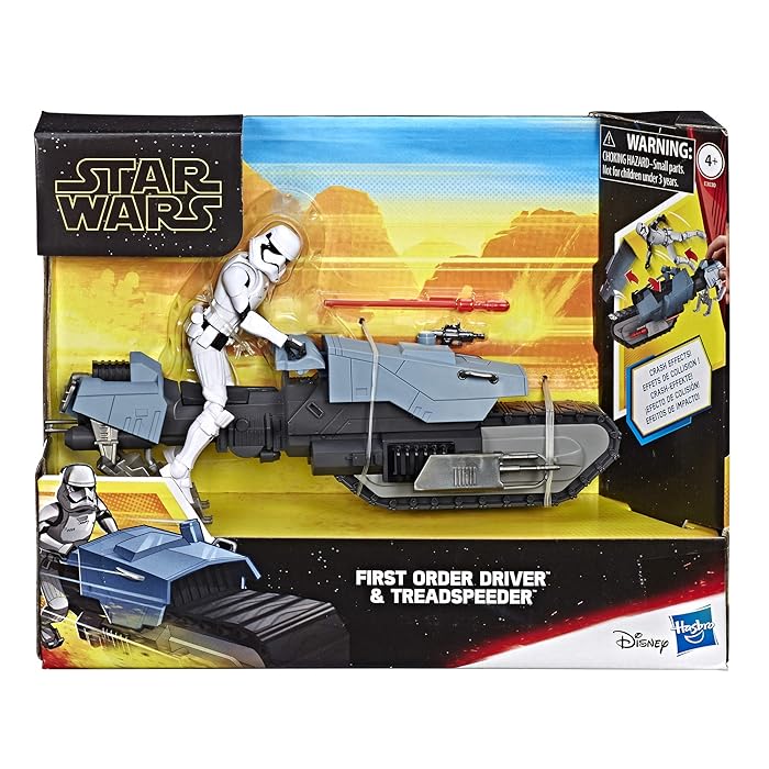 Hasbro Star Wars Galaxy of Adventures Series—E3030 First Order Driver and Treadspeeder(Star Wars Ⅸ:The Rise of Skywalker)
