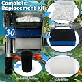 PurifyLogix 2 Sets of Upgraded Three-Stage Filtration Fish Tank Filter for AquaClear 30 Power Filter