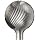 PFERD Ball Carbide Bur, Uncoated (Bright) Finish, Single Cut, Radius End