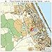 Huge Street & Road Map of Daytona Beach, Florida FL - Printed poster size wall atlas of your home to