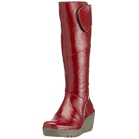 Fly London Womens Yule, Red boots