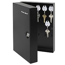 First Alert 3060F Steel Key Cabinet, Black