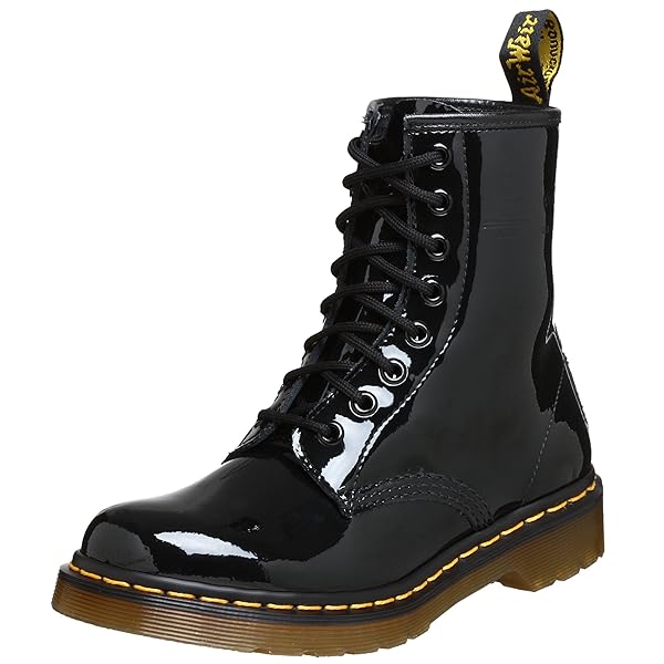 shiny black doc martens