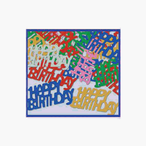 Beistle - 50644 - Happy Birthday - Fanci-Fetti- Pack of 12