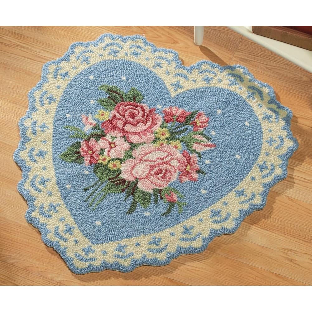 Victorian Heart Small Area Rug by Collections Etc 8.00