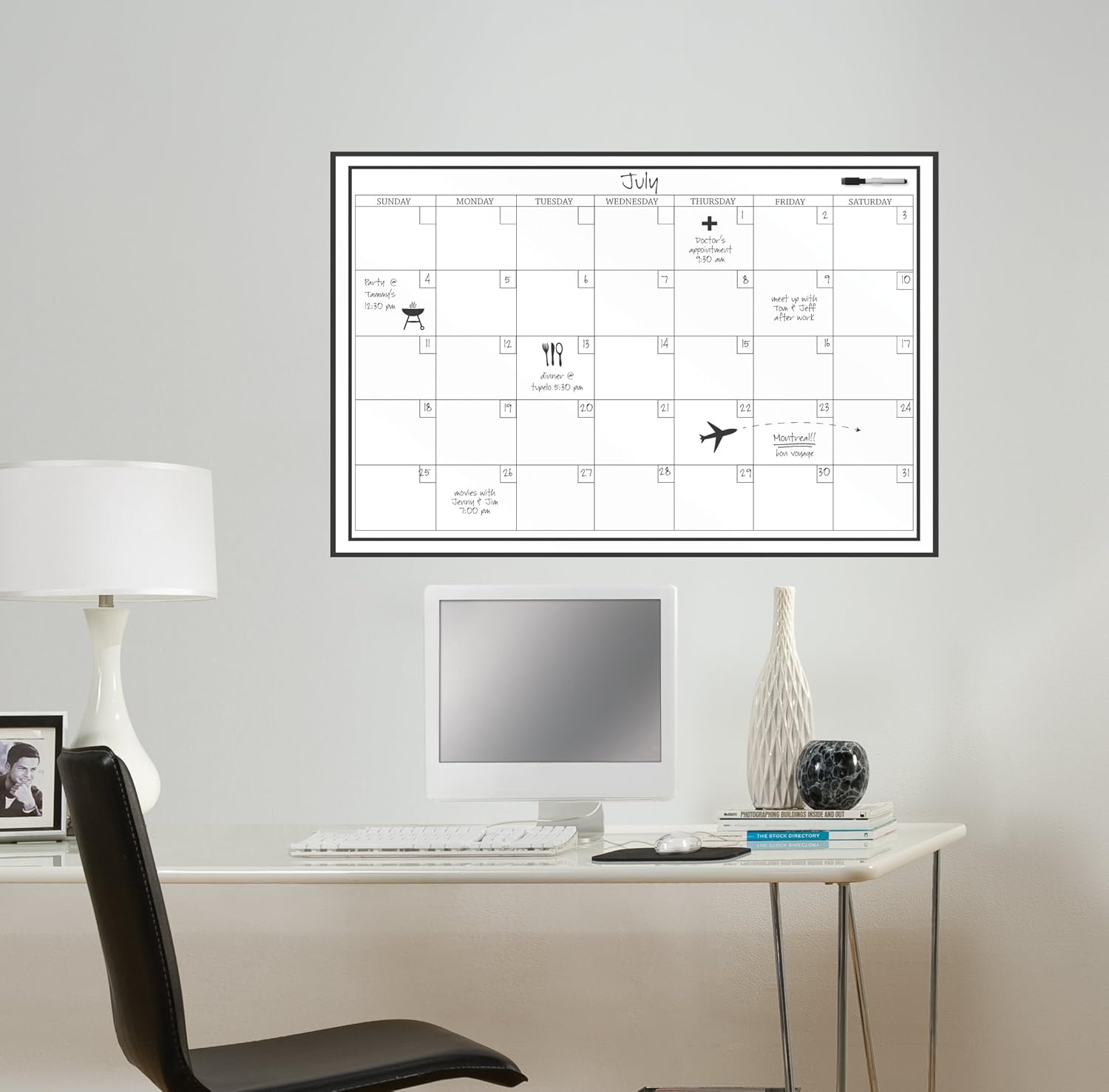 Купить Wall Pops WPE0447 24Inch by 36Inch Peel and Stick Dry Erase