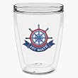 First Mate 16 oz Classic Insulated Polycarbonate Beverage Tumbler, Clear