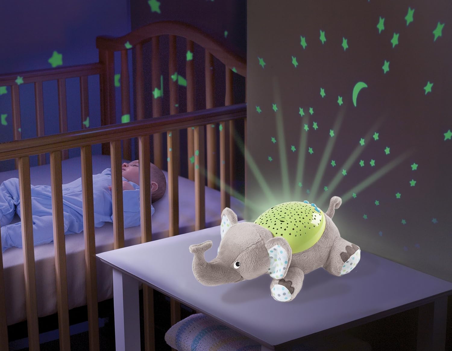 SUMMER INFANT EDDIE ELEPHANT SLUMBER BUDDIE BABY NIGHT LIGHT NURSERY