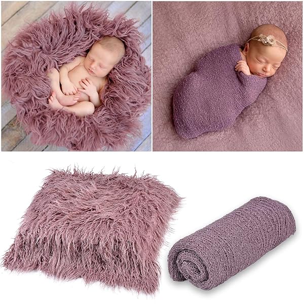 Outgeek Photo Blanket Long Hair Photography Wrap Shaggy Area Rug