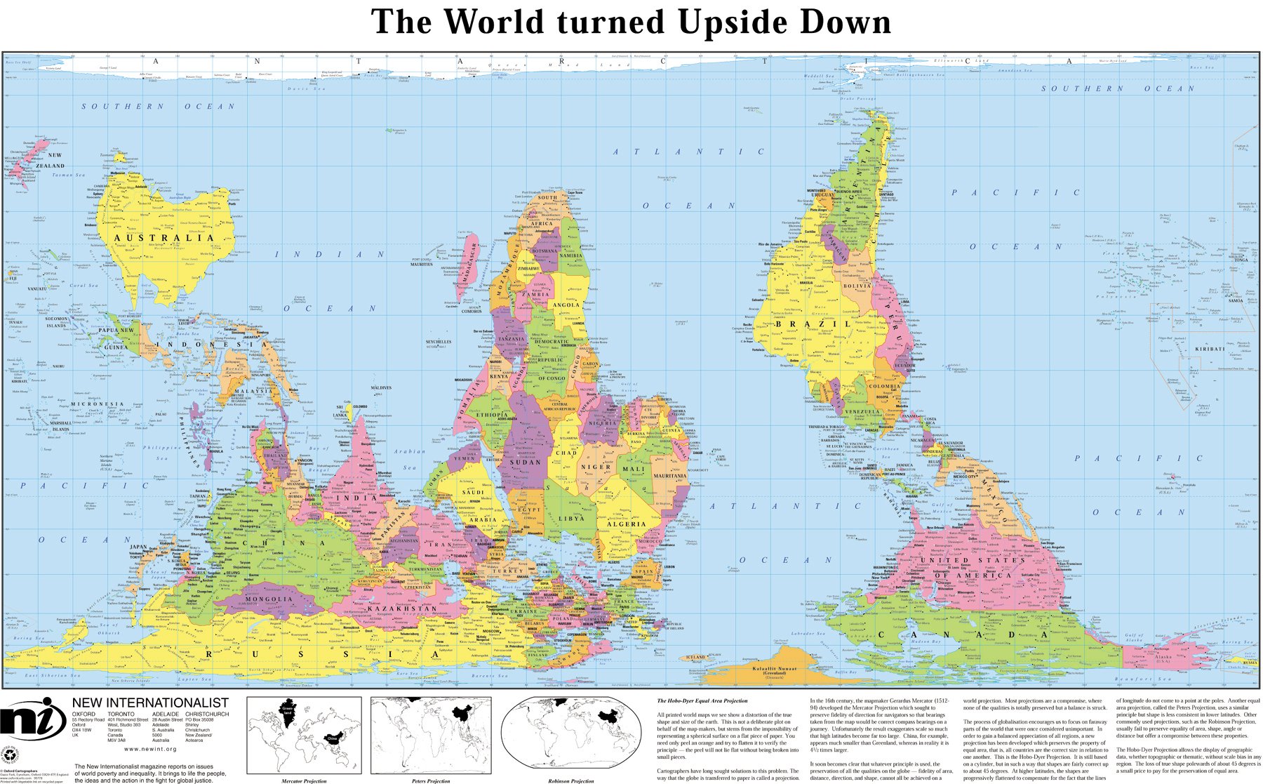 Mcarthurs Universal Corrective Map Of The World Zip Code Map Images