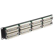 Morris Products 88046 Cat 5E High Density Patch Panels, 48 Port Patch Panel
